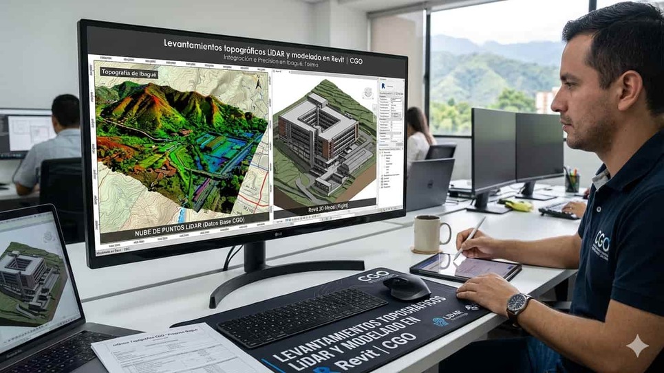 Levantamientos topográficos LiDAR y modelado en Revit | CGO