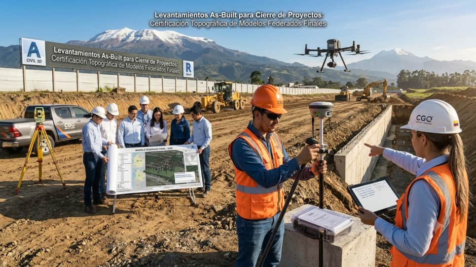 Levantamientos As-Built para proyectos BIM: certificación topográfica y modelos federados | CGO