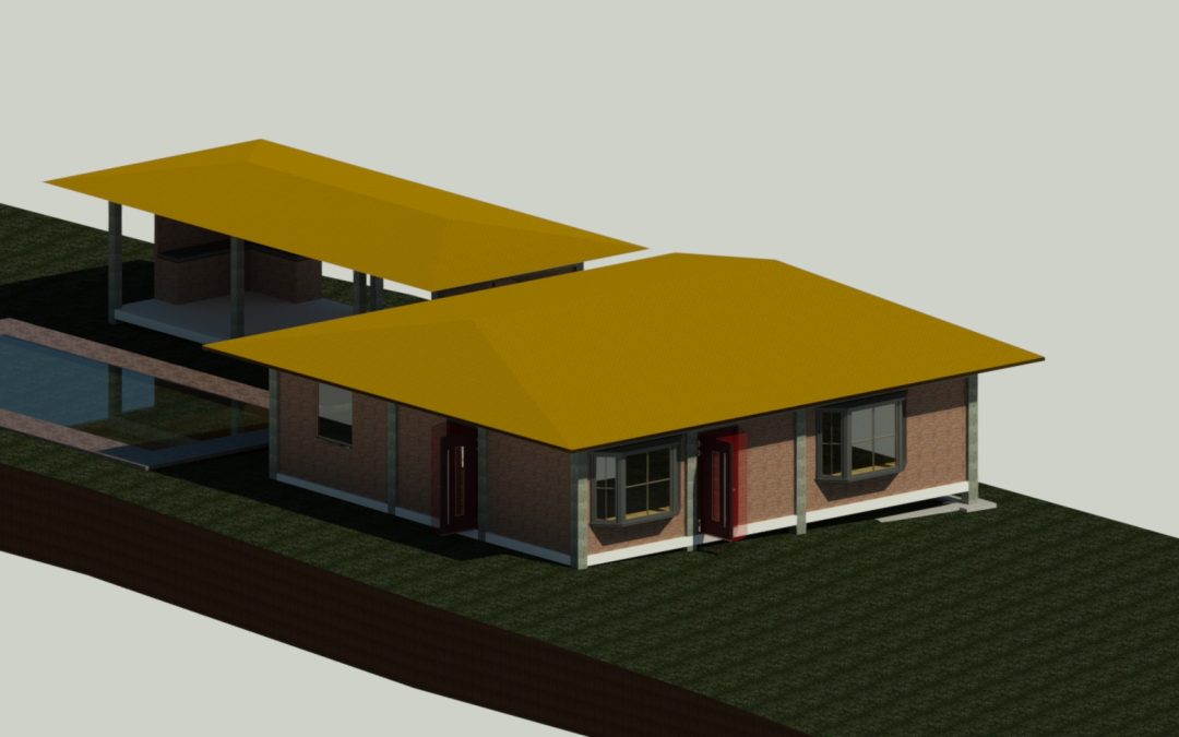 Diseño y Modelamiento BIM de Casa Campestre de Una Planta en Autodesk Revit