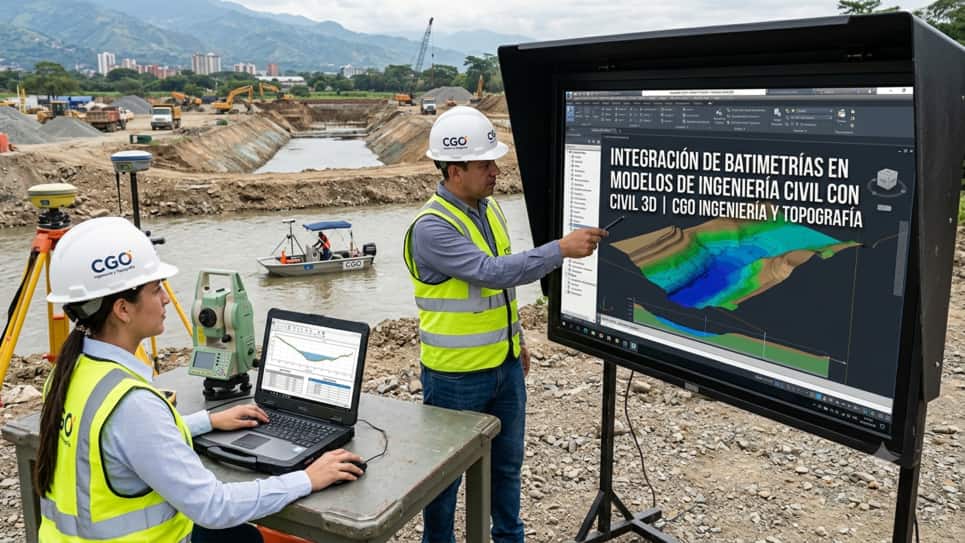 Integración de batimetrías en modelos de ingeniería civil con Civil 3D | CGO Ingeniería y Topografía