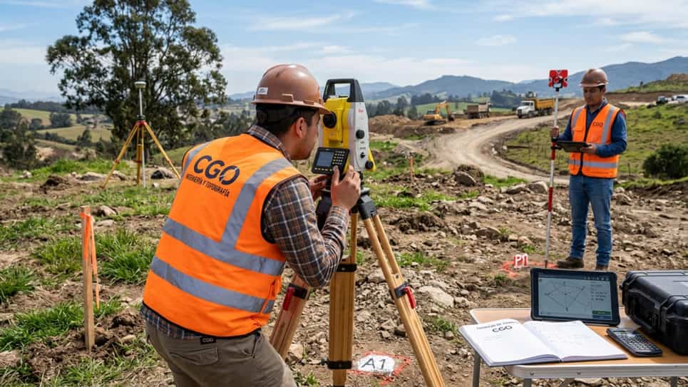 El ABC de las poligonales topográficas: métodos de amarre, cálculo y compensación en proyectos lineales