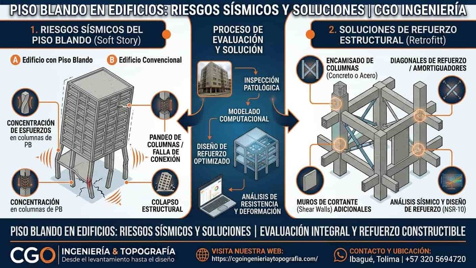Piso Blando en Edificios: Riesgos Sísmicos y Soluciones | CGO