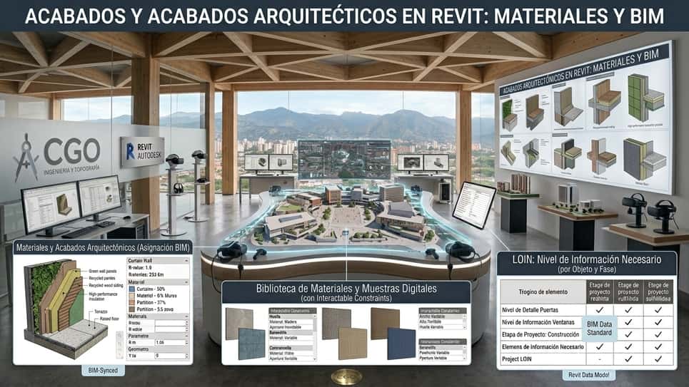 Acabados Arquitectónicos en Revit: Materiales y BIM